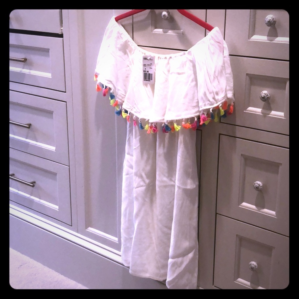 White off the shoulder dress